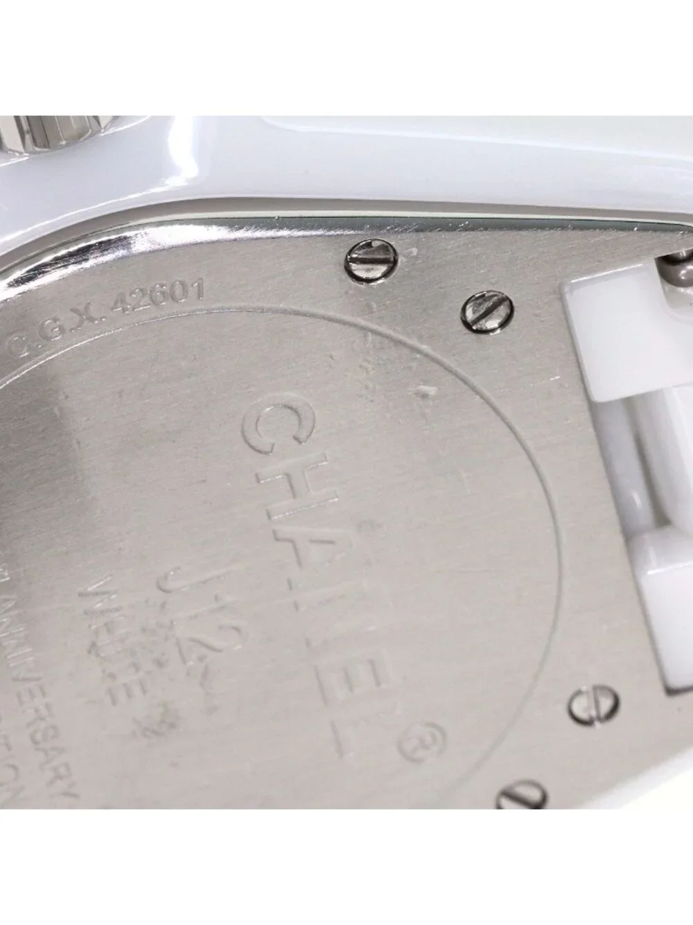 Chanel White Phantom 38 Watch Ceramic